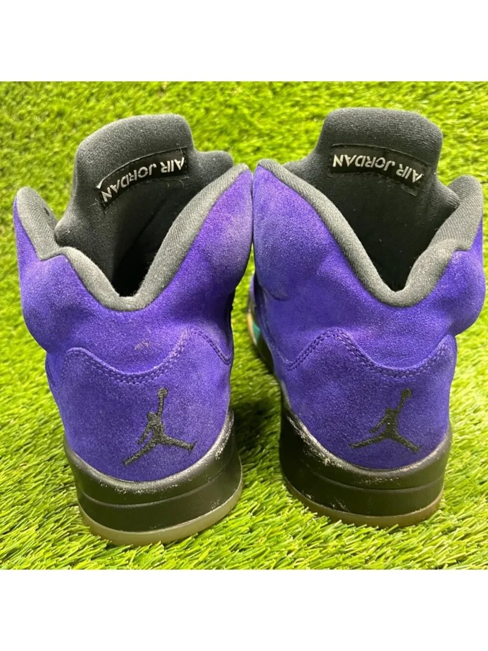 Nike Air Jordan 5 Retro Mens Size 8.5 Purple Athletic Basketball Shoes Sneakers